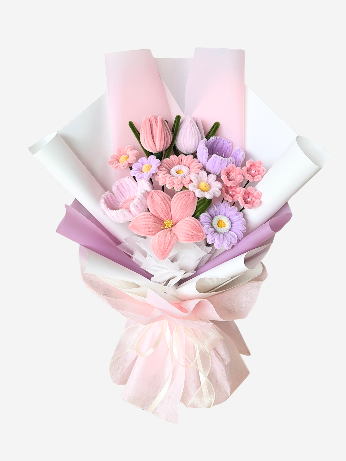 Sweet Dreams — handmade pipe cleaner flower (ดอกไม้ถักมือ) by Flowerest.bkk