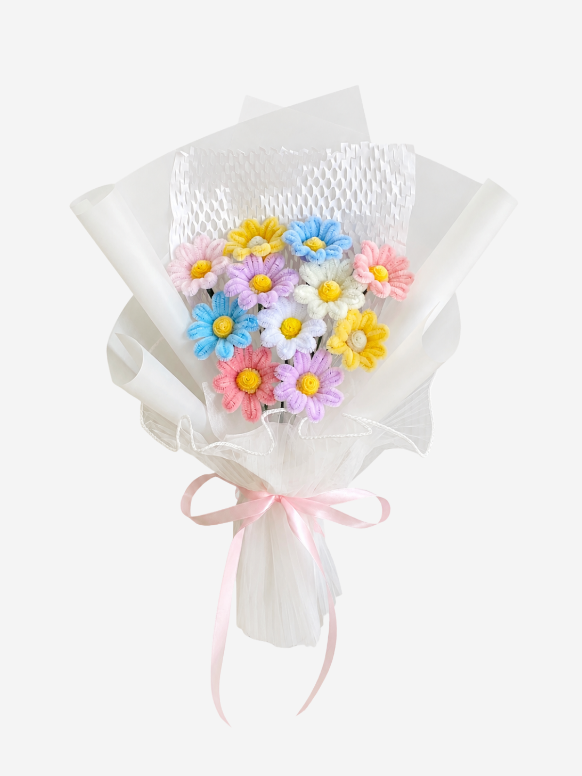 Mini Daisy — handmade pipe cleaner flower (ดอกไม้ถักมือ) by Flowerest.bkk